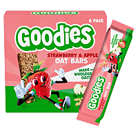 GOODIES Ovesné tyčinky jahody a jablko 6 x 23 g
