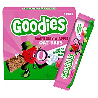 GOODIES Ovesné tyčinky malina a jablko 6 x 23 g