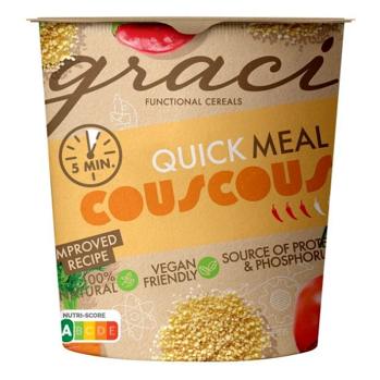 GRACI Funkční kuskus hotový za 5 minut 75 g (Vegetariánské pokrmy) - Vícesložkové