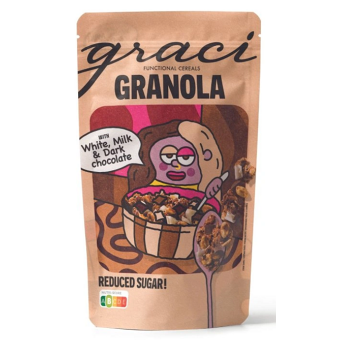 GRACI Granola triple chocolate 250 g (Granola) - Vícesložkové, Sladké