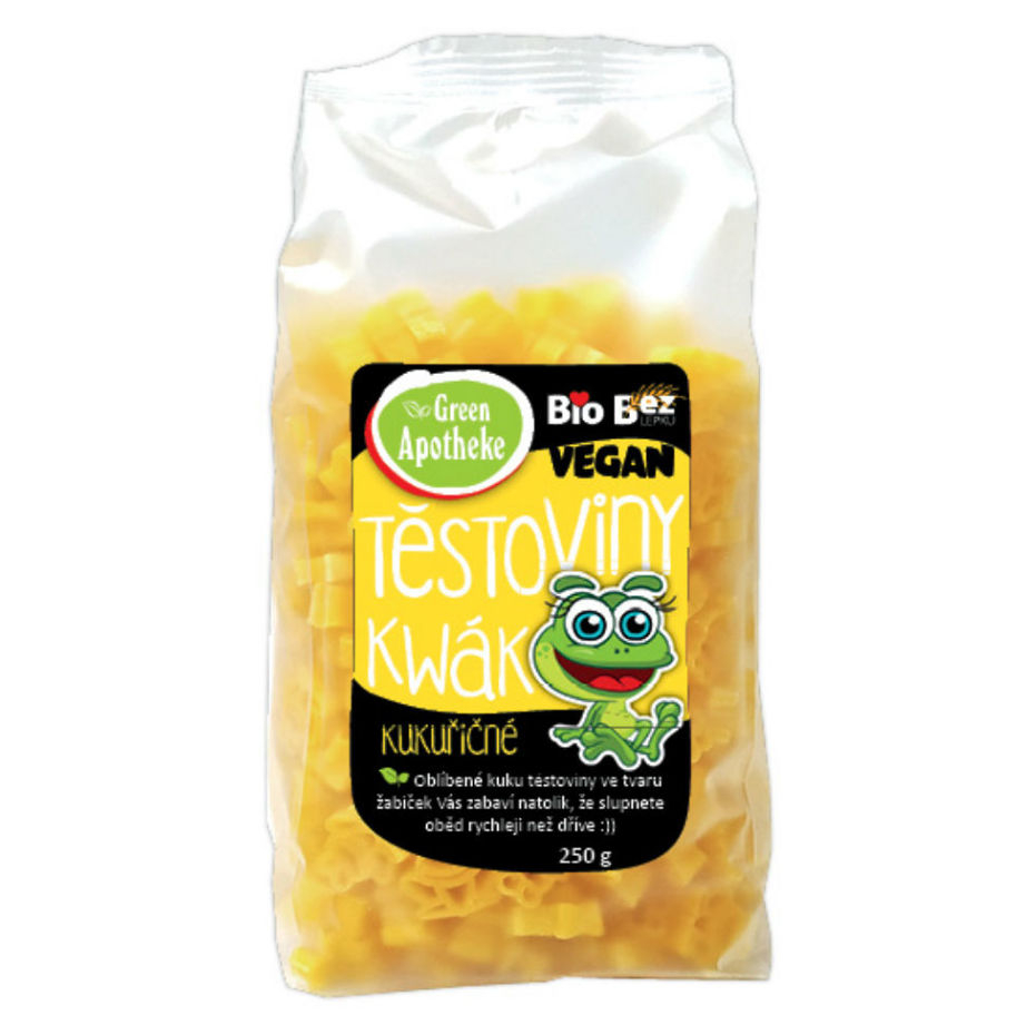 E-shop GREEN APOTHEKE dětské těstoviny BIO kukuřičné žabky 250 g