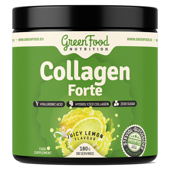 GREEN FOOD NUTRITION Collagen forte juicy lemon 180 g (Na klouby) - Vícesložkové