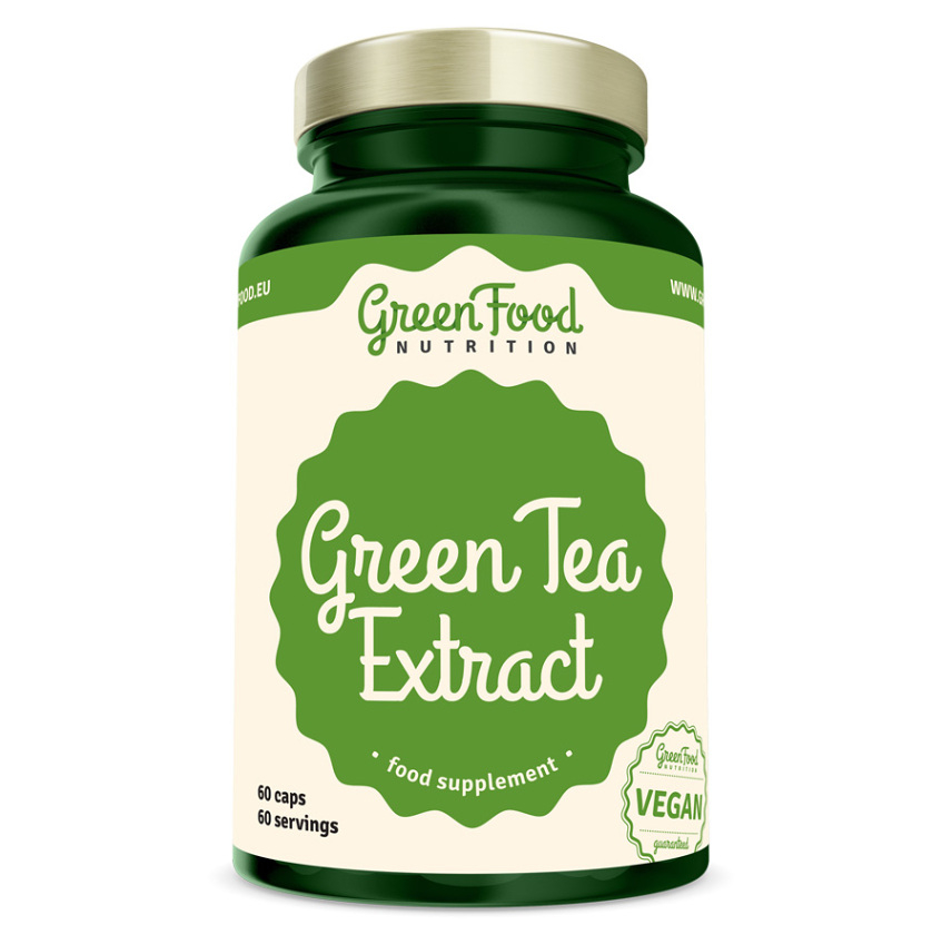 Levně GREENFOOD NUTRITION Green tea extract 60 kapslí
