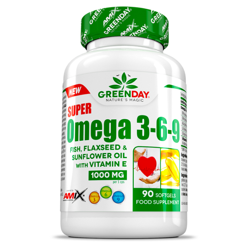 GREENDAY Super omega 3-6-9 90 kapslí