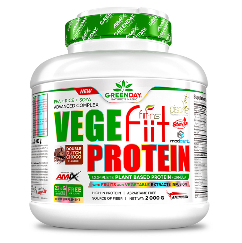 E-shop GREENDAY Vege-fiit protein double chocolate 2000 g