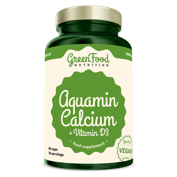 GREENFOOD NUTRITION Aquamine + vitamin D3 60 kapslí
