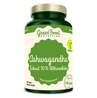 GREENFOOD NUTRITION Ashwagandha extract 10% withanolides 90 kapslí