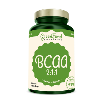 GREENFOOD NUTRITION BCAA 2:1:1 120 kapslí (Doplňky stravy na klouby)