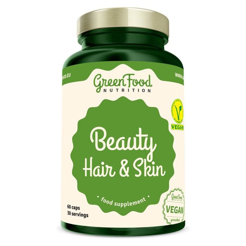 Levně GREENFOOD NUTRITION Beauty Hair & Skin 60 kapslí