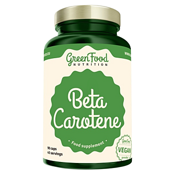 GREENFOOD NUTRITION Beta caroten 90 kapslí (Zrak, oči) - Jednosložkové