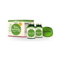 GREENFOOD NUTRITION Box Immunity vitamin D3 60 kapslí a vitamin C500 60 kapslí + PILLBOX