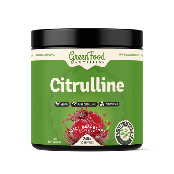GREENFOOD NUTRITION Citrulline juicy Raspberry 240 g (Žíly a cévy) - Vícesložkové