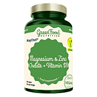 GREENFOOD NUTRITION Hořčík a Zinek Chelát + Vitamín D3 90 kapslí