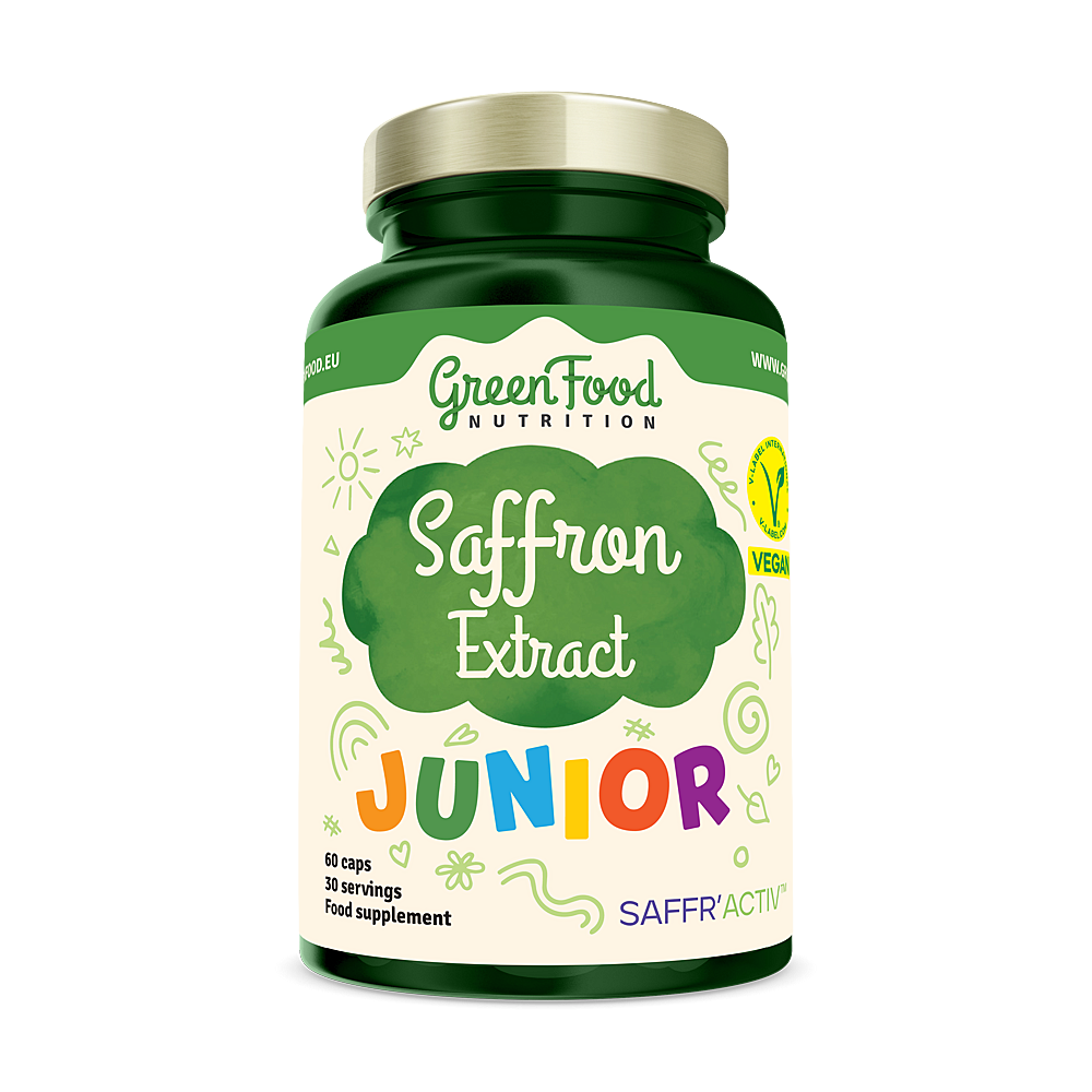 GREENFOOD NUTRITION Junior saffron extract 60 kapslí