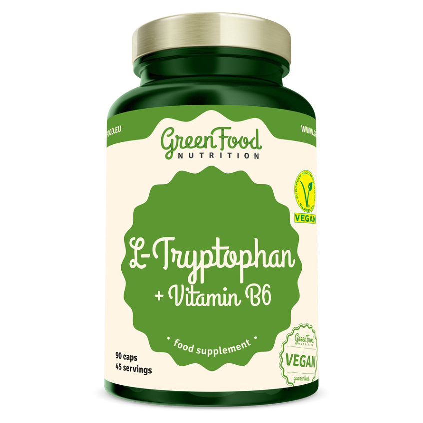 E-shop GREENFOOD NUTRITION L-tryptophan + vitamin B6 90 kapslí