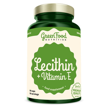GREENFOOD NUTRITION Lecithin + vitamín E 90 kapslí