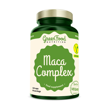 GREENFOOD NUTRITION Maca complex 120 kapslí (Doplňky stravy pro potenci, erekci) - Jednosložkové