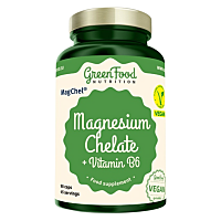 GREENFOOD NUTRITION Magnesium chelát + vitamin B6 90 kapslí