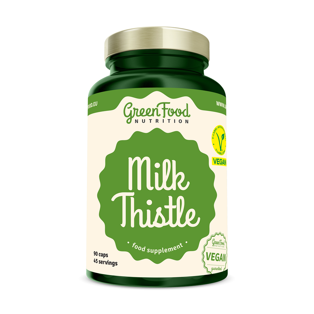 GREENFOOD NUTRITION Milk thistle 90 kapslí