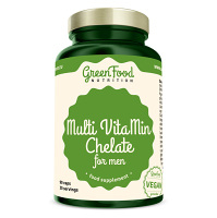 GREENFOOD NUTRITION Multivitamin chelát pro muže 90 kapslí
