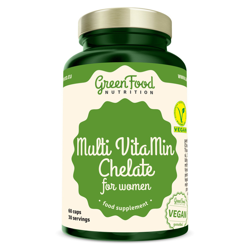 GREENFOOD NUTRITION Multivitamín chelát pro ženy 60 kapslí