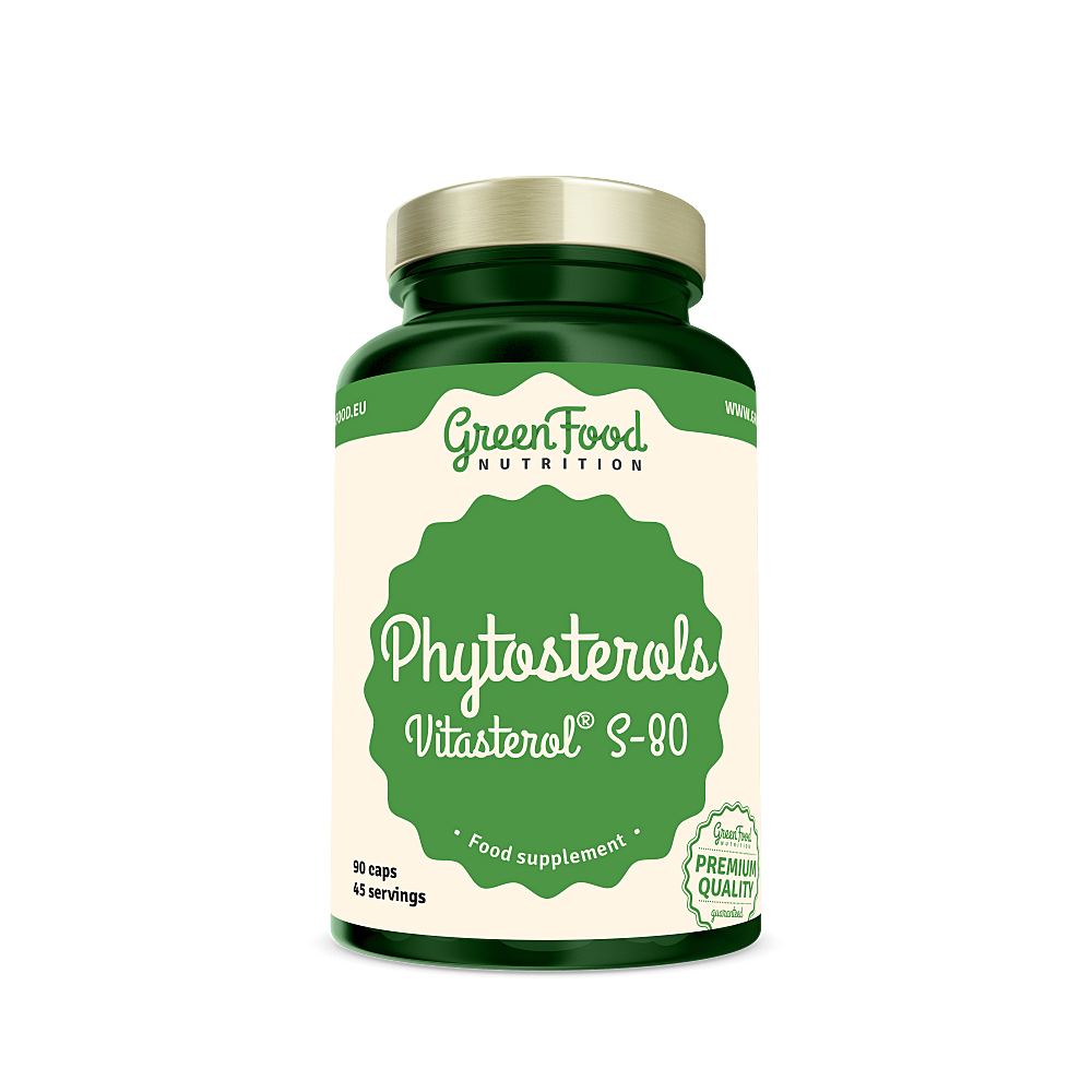 GREENFOOD NUTRITION Phytosterols vitamin B5 90 kapslí