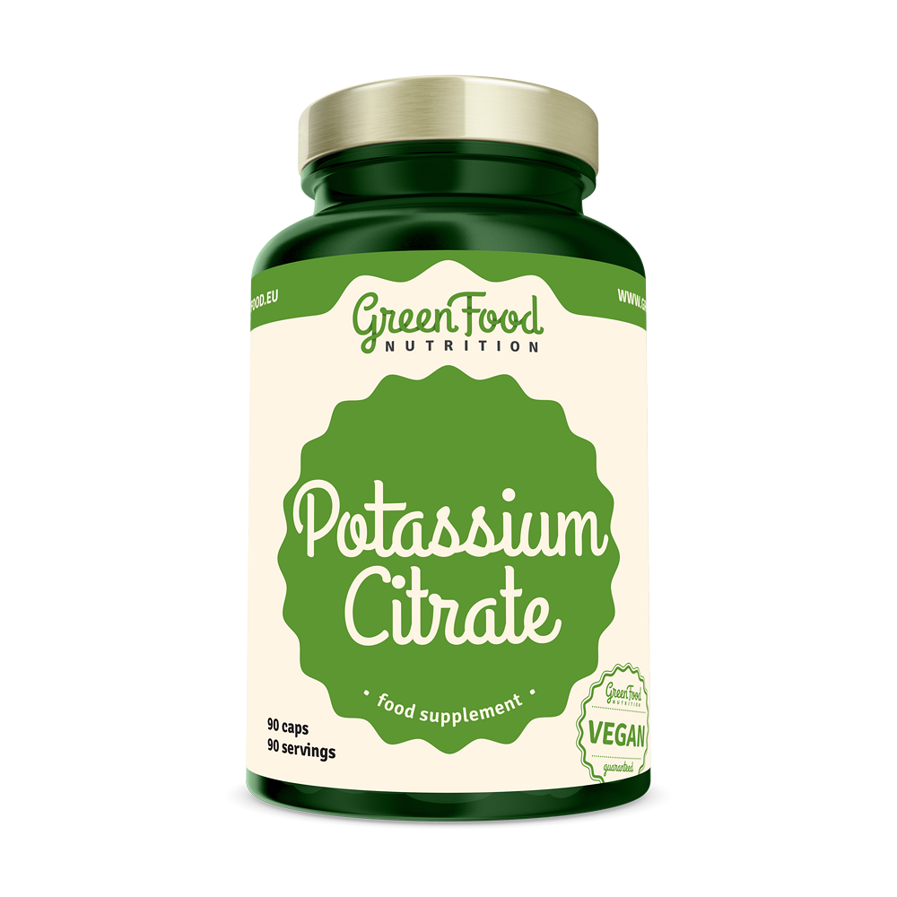 GREENFOOD NUTRITION Potassium citrate 90 kapslí