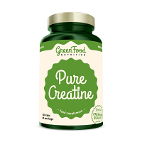 GREENFOOD NUTRITION Pure creatine creapure 120 kapslí