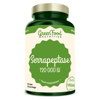 GREENFOOD NUTRITION Serrapeptase 120000IU 60 kapslí