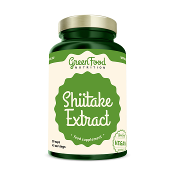 GREENFOOD NUTRITION Shiitake extract 120 kapslí (Čínské houby) - Jednosložkové