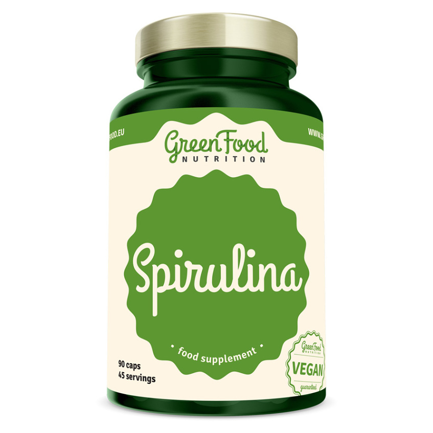 GREENFOOD NUTRITION Spirulina 90 kapslí