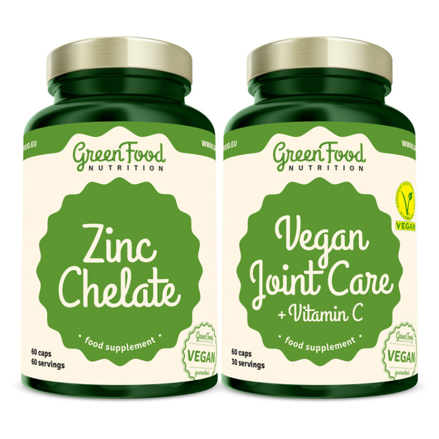 GREENFOOD NUTRITION Vegan joint care + vitamin C 60 tobolek + zinc chelate 60 tobolek