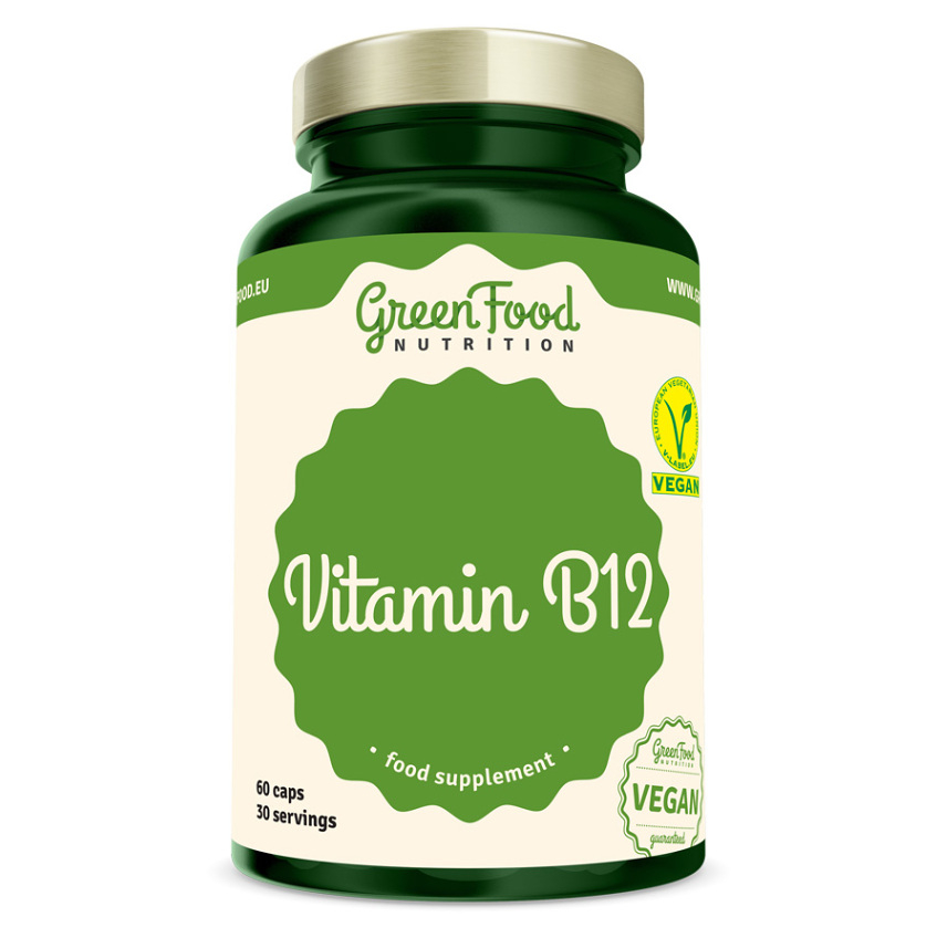 Levně GREENFOOD NUTRITION Vitamin B12 60 kapslí