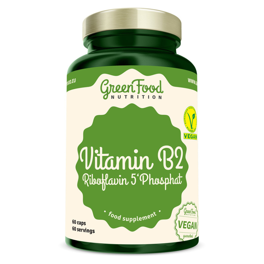 E-shop GREENFOOD NUTRITION Vitamin B2 riboflavin 5'phosphat 60 kapslí