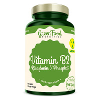 GREENFOOD NUTRITION Vitamin B2 riboflavin 5'phosphat 90 kapslí