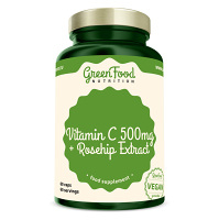 GREENFOOD NUTRITION Vitamin C 500 + extrakt ze šípků 60 kapslí