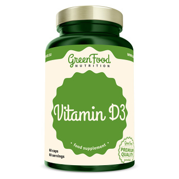 GREENFOOD NUTRITION Vitamin D3 60 kapslí