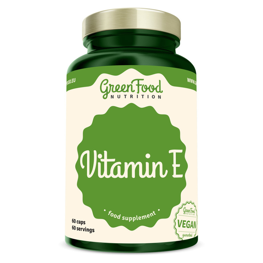 GREENFOOD NUTRITION Vitamin E 60 kapslí