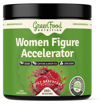 GREENFOOD NUTRITION Women figure accelerator juicy malina 240 g (Doplňky stravy pro sportovce)