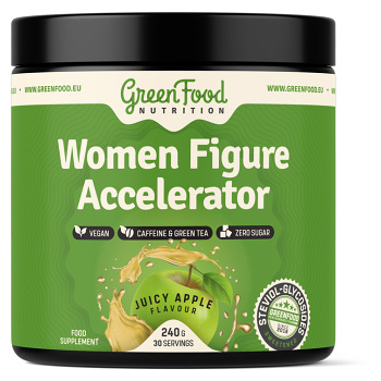 GREENFOOD NUTRITION Women figure accelerator juicy jablko 240 g (Doplňky stravy na hubnutí, dietu)