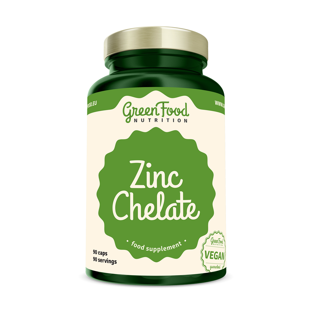 GREENFOOD NUTRITION Zinc chelate 90 kapslí