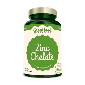 GREENFOOD NUTRITION Zinc chelate 90 kapslí (Zinek)