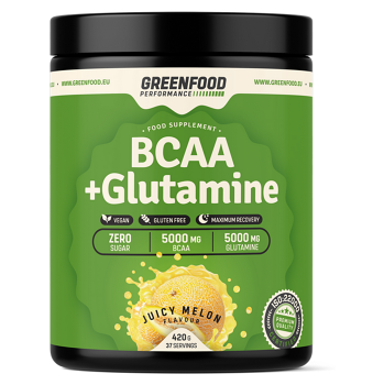 GREENFOOD NUTRITION Performance BCAA + glutamine šťavnatý meloun 420 g