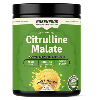 GREENFOOD NUTRITION Performance citrulline malate šťavnatý meloun 420 g
