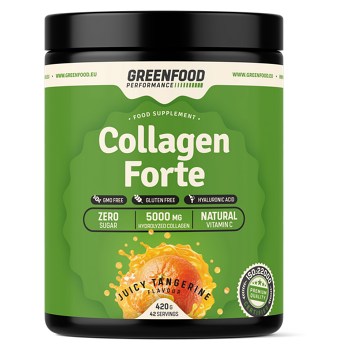 GREENFOOD NUTRITION Performance collagen forte šťavnatá mandarinka 420 g