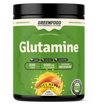 GREENFOOD NUTRITION Performance glutamine šťavnaté mango 420 g