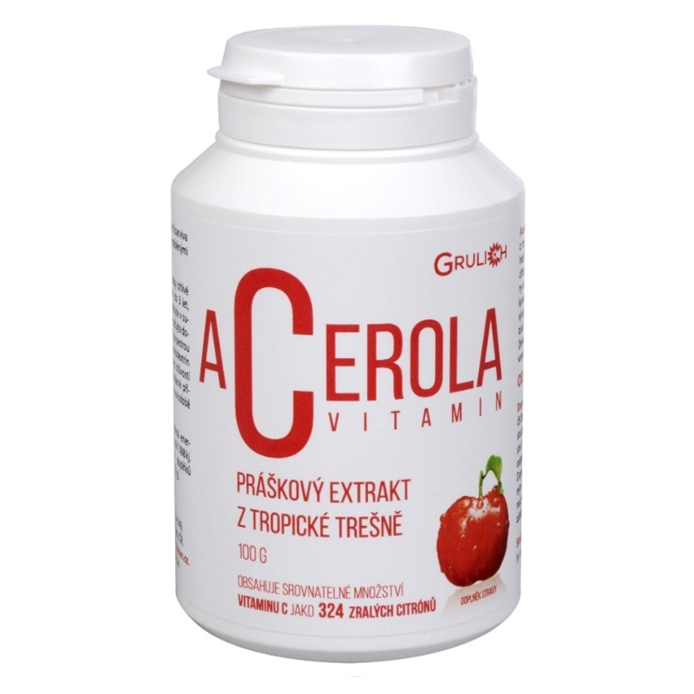 GRULICH Acerola vitamin standardizovaný prášek 100 g