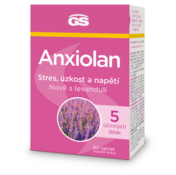 GS Anxiolan s levandulí 60 tablet (Stres) - Vícesložkové
