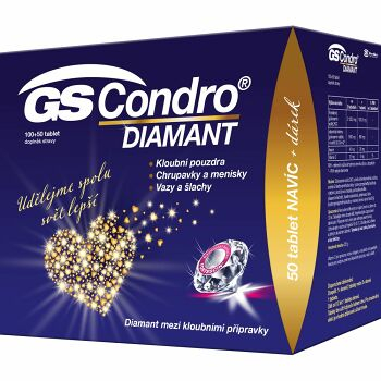 GS Condro diamant klouby, vazy, šlachy 150 tablet + DÁREK 2021
