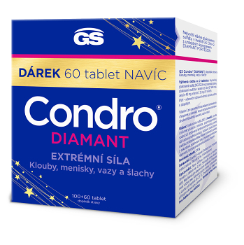 GS Condro DIAMANT 100 + 60 tablet NAVÍC (Klouby) - Vícesložkové